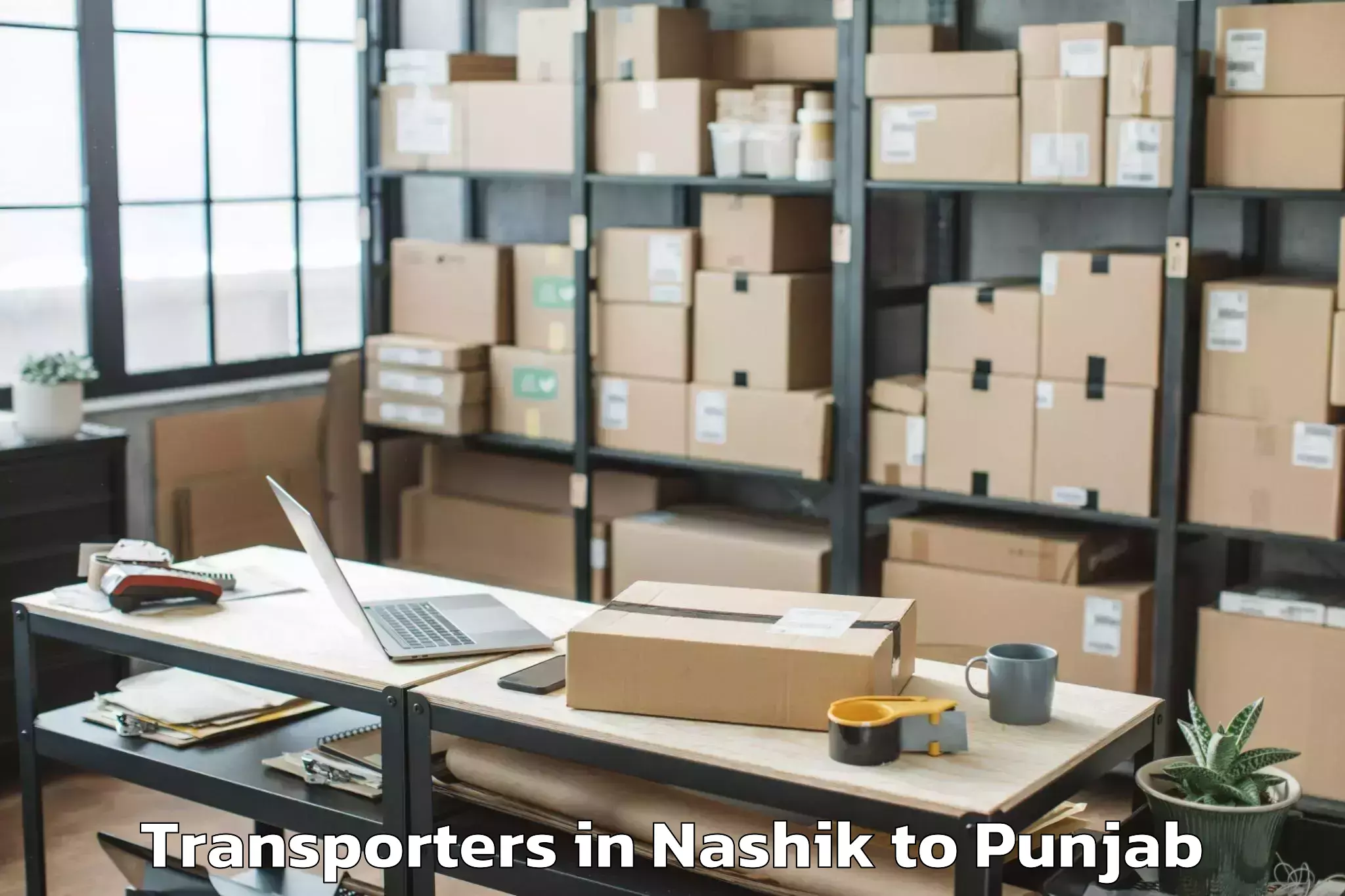 Leading Nashik to Qadian Transporters Provider